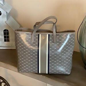 Tory Burch French Gray/Blue Tote